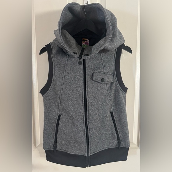 Burton Starr Dryride Hooded Full Zip Outdoor Gray Ski & Snow Vest size Small/Med - Picture 6 of 11